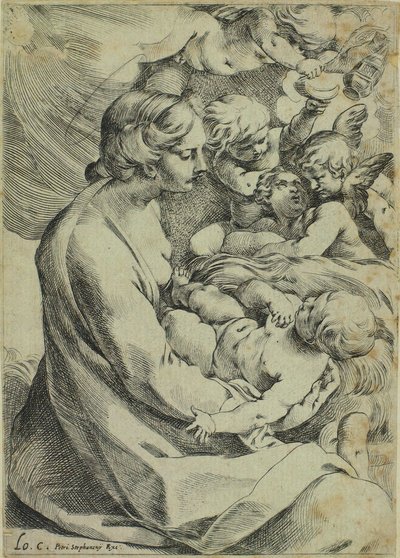 Virgin and Child Surrounded by Angels by Ludovico Carracci